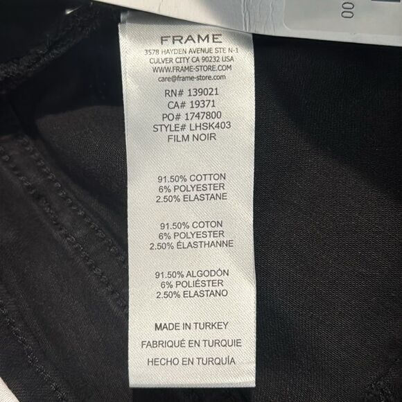 NWT Frame Le High Skinny Film Noir Size 26 - Picture 14 of 15